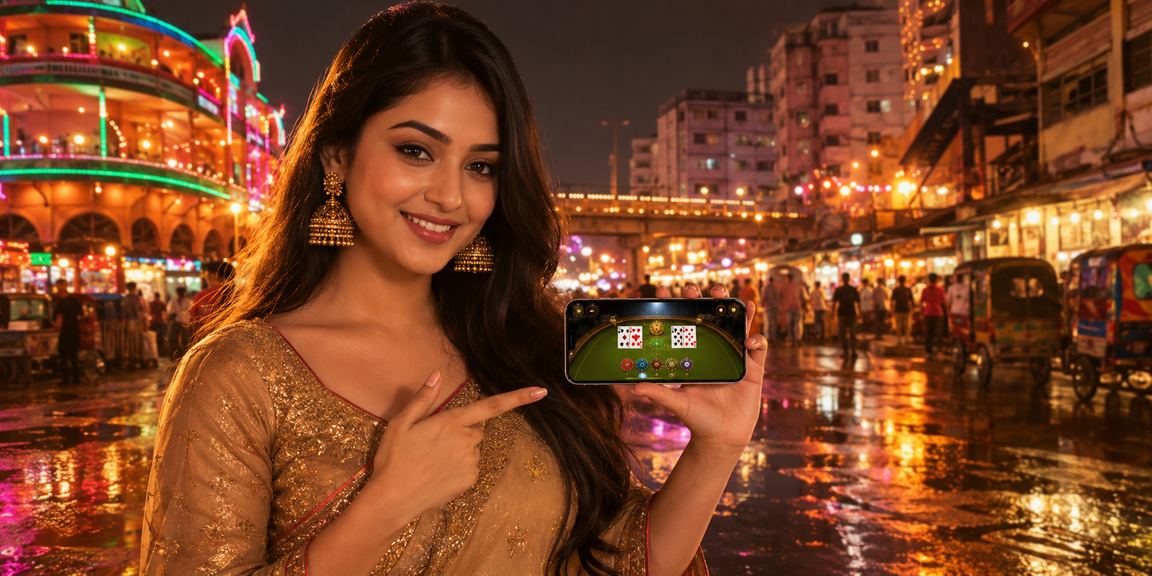 Andar Bahar game scene at Narayanganj's night market